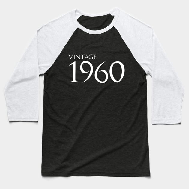 Vintage 1960 Baseball T-Shirt by GlossyArtTees